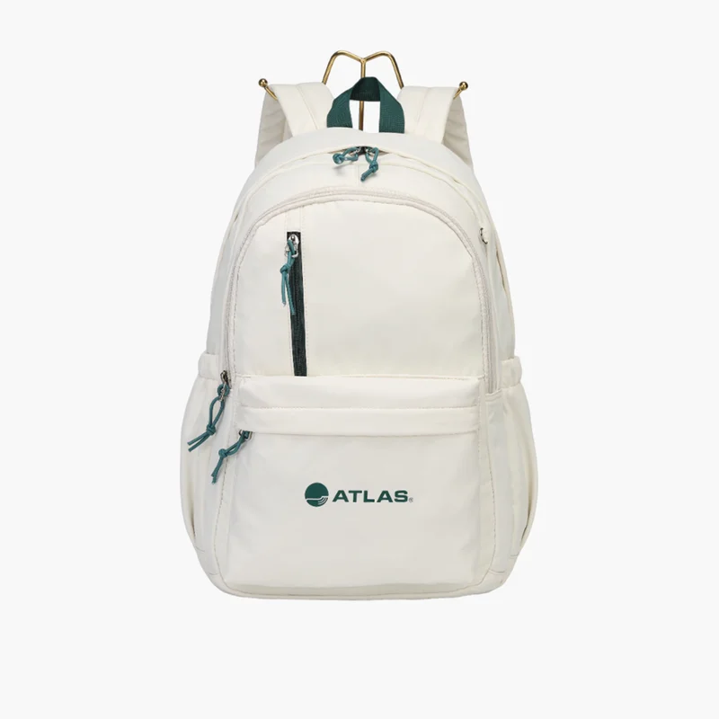 أطلس Logo Detail Backpack in White for Unisex